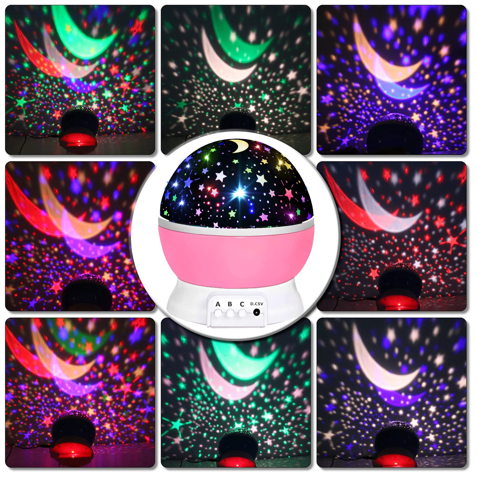 Hongid kawaii pink night light provides gentle bedtime illumination.