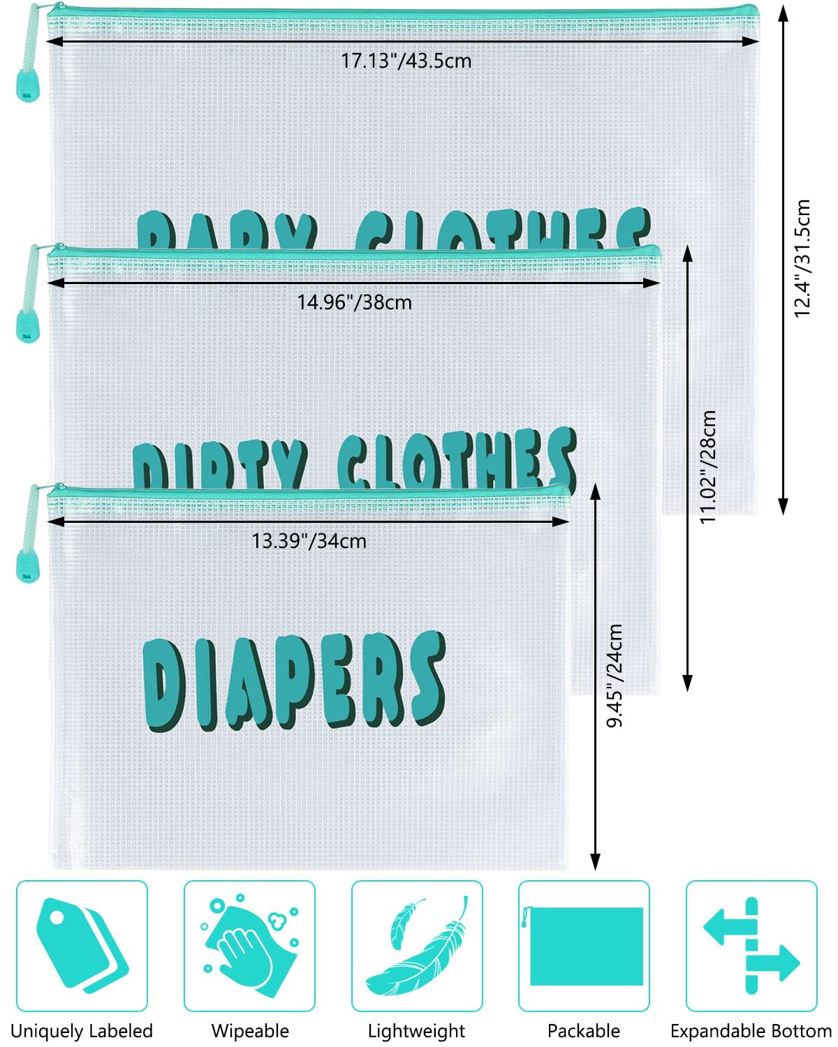 HONGJIEYUAN mesh PVC pouch—waterproof and easy to clean.
