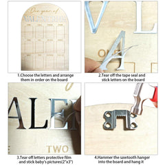 Hongpar acrylic mirror letters add a reflective decorative touch.