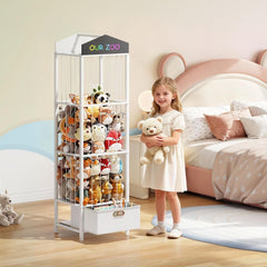 HOOBRO storage side view highlighting compact yet ample space for plush toys