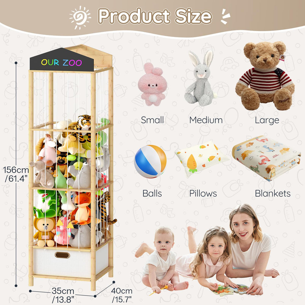 HOOBRO elastic cords for quick toy access and secure storage during playtime and cleanup.