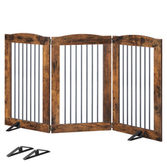 HOOBRO indoor dog gate with 3 panels for doorways and wide openings