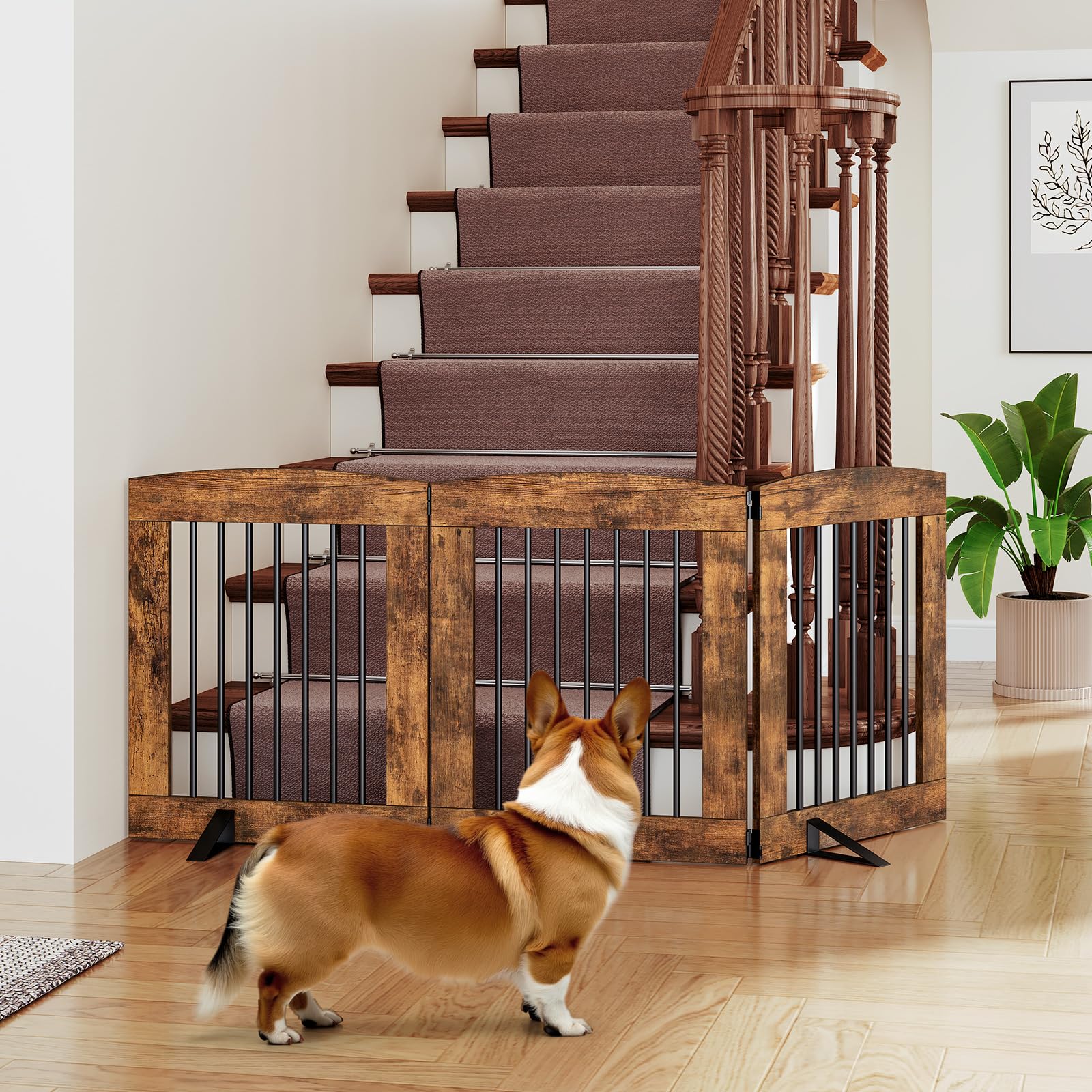 HOOBRO gate base supports provide stability when extended