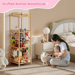 HOOBRO large-capacity storage holds 40+ plush toys.