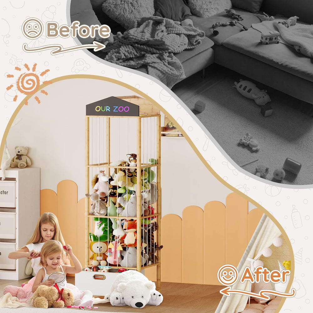 HOOBRO twist-lock assembly shows simple, label-guided setup for busy households.