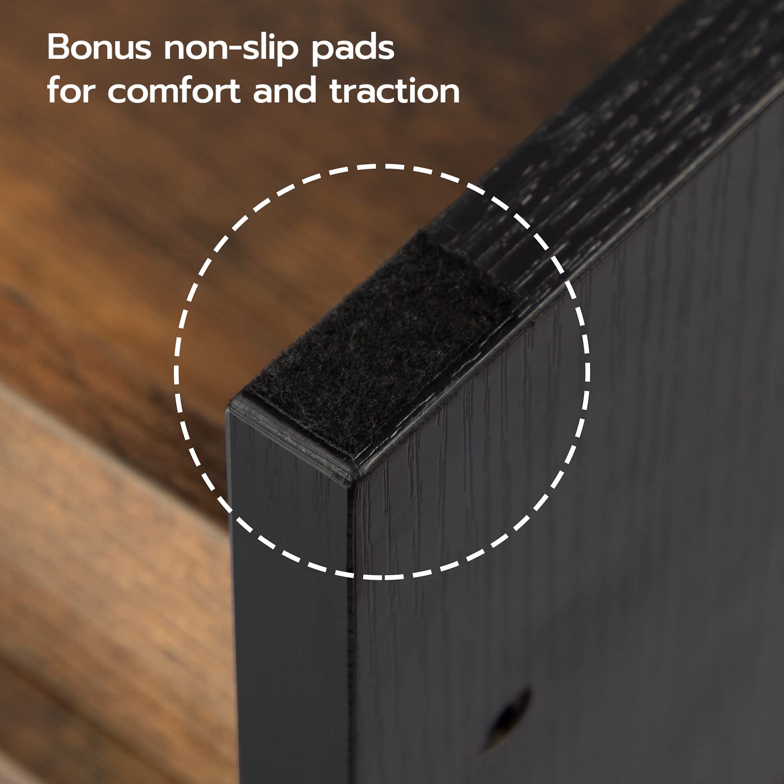 HOOBRO two-step stool supports up to 200 lb for growing kids' activities.