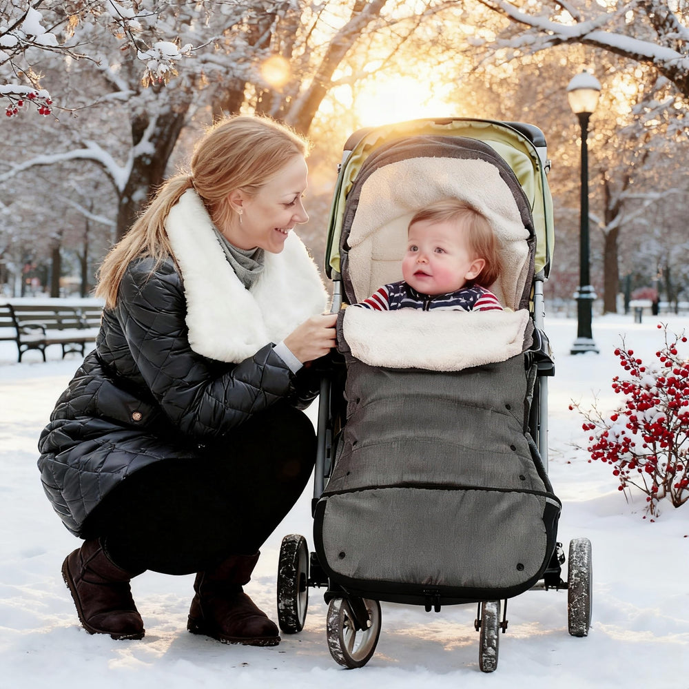 HOOGEE footmuff ergonomic-comfort focuses on cozy legs while preserving movement.