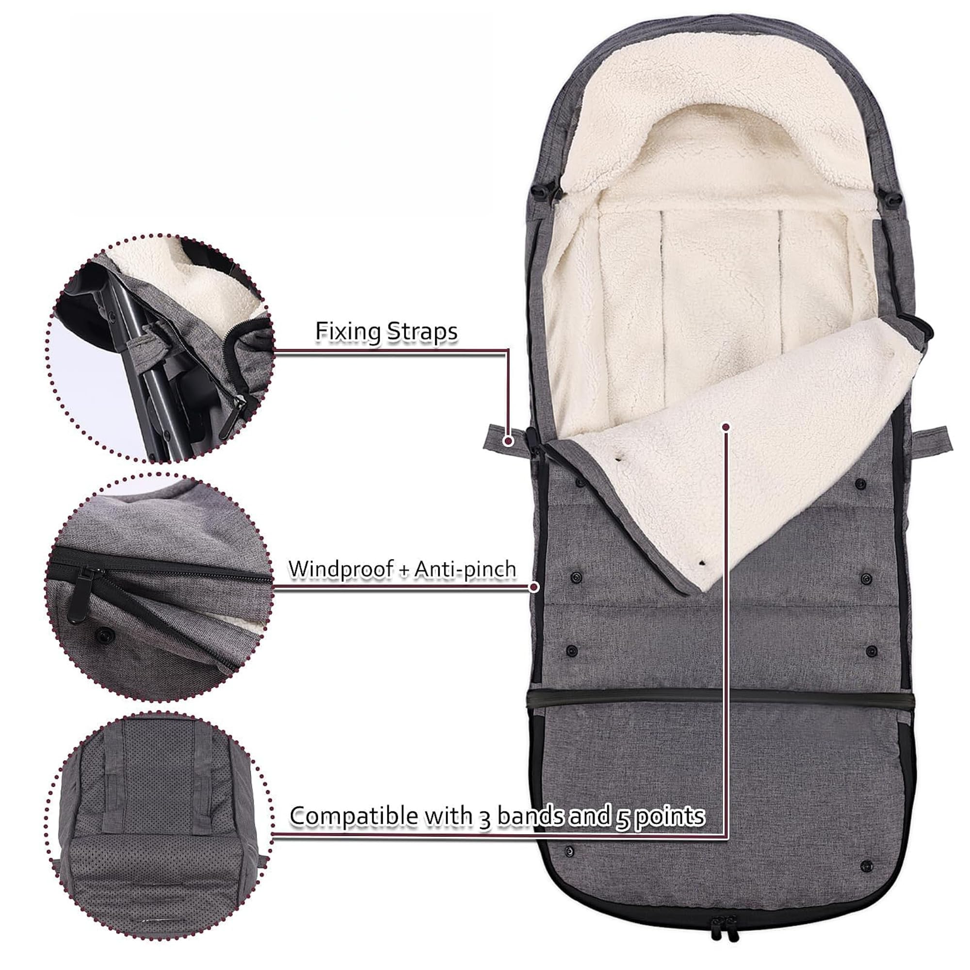 HOOGEE newborn-to-toddler fit ensures long-term use across ages.