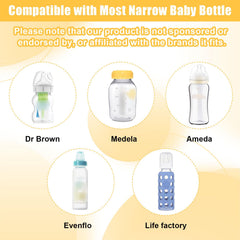Hoohnnaa BPA-free PP material emphasizes safe bottle storage.