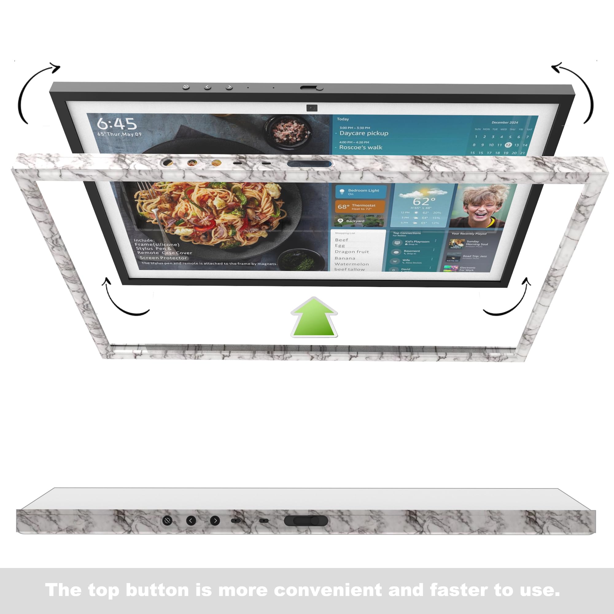 HOOKMEMO magnet stylus pen provides easier touch navigation.