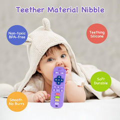 Hooku bright colored teether supports visual recognition during play