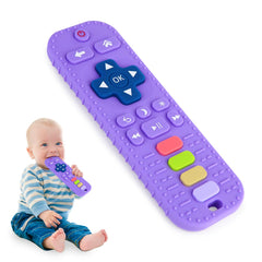Hooku remote silicone teether for babies enhances curiosity and safe chewing