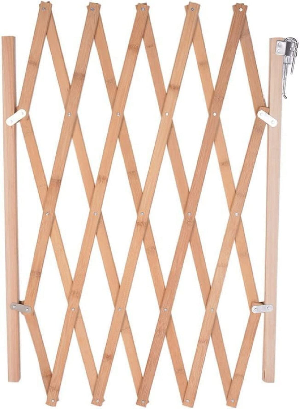 Hoomall odorless natural wood gate suits pet containment without strong smells.