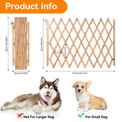 Hoomall portable pet gate for doorways enables flexible room separation.