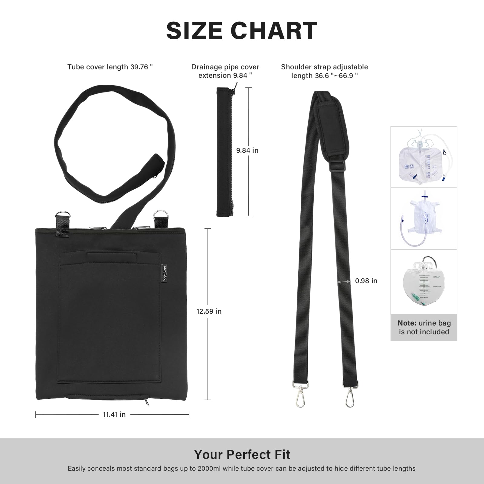 HOOMTREE adjustable shoulder strap for hands-free wear