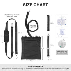 HOOMTREE internal metal hooks stabilize the drainage bag during movement