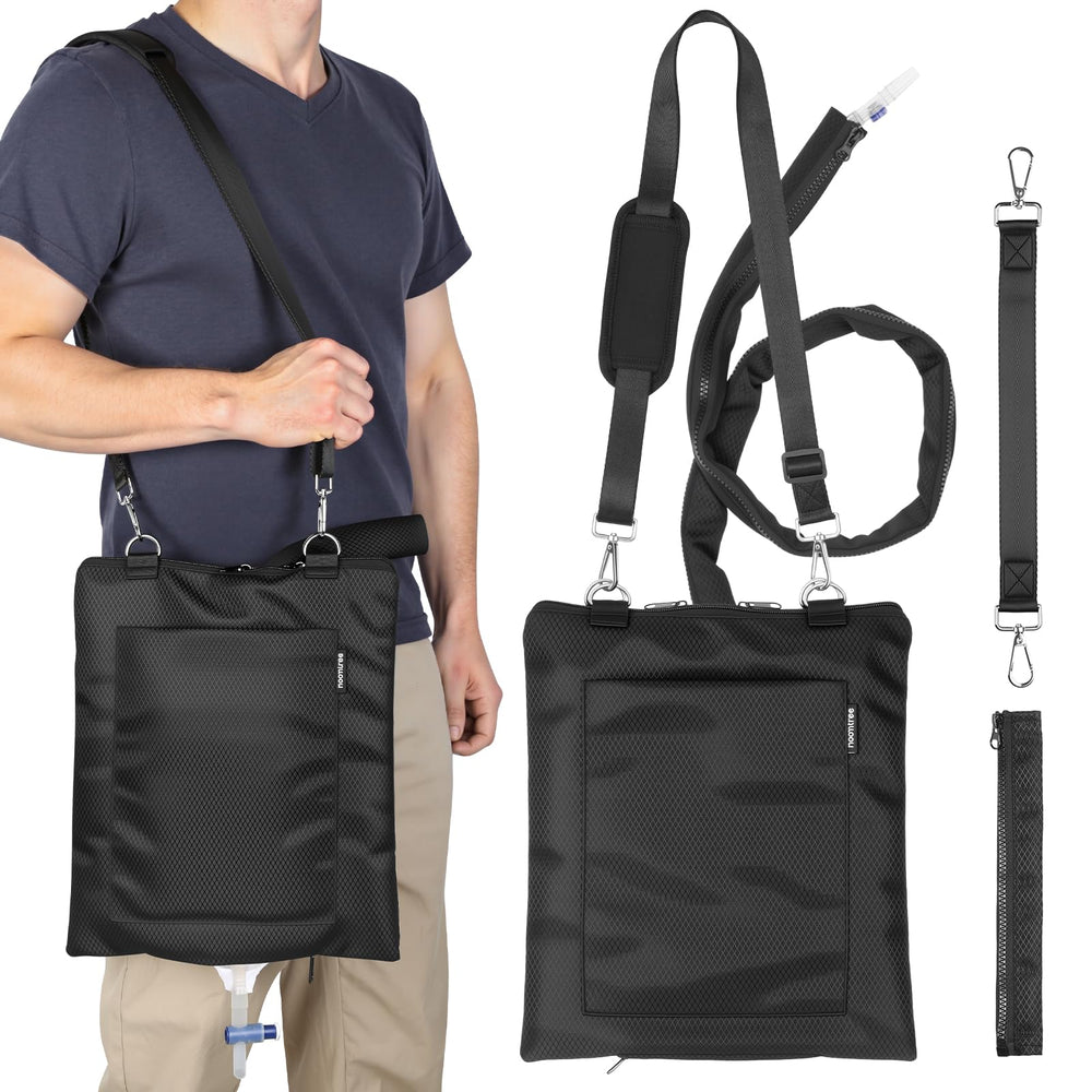 HOOMTREE catheter bag holder main compartment keeps access discreet and secure