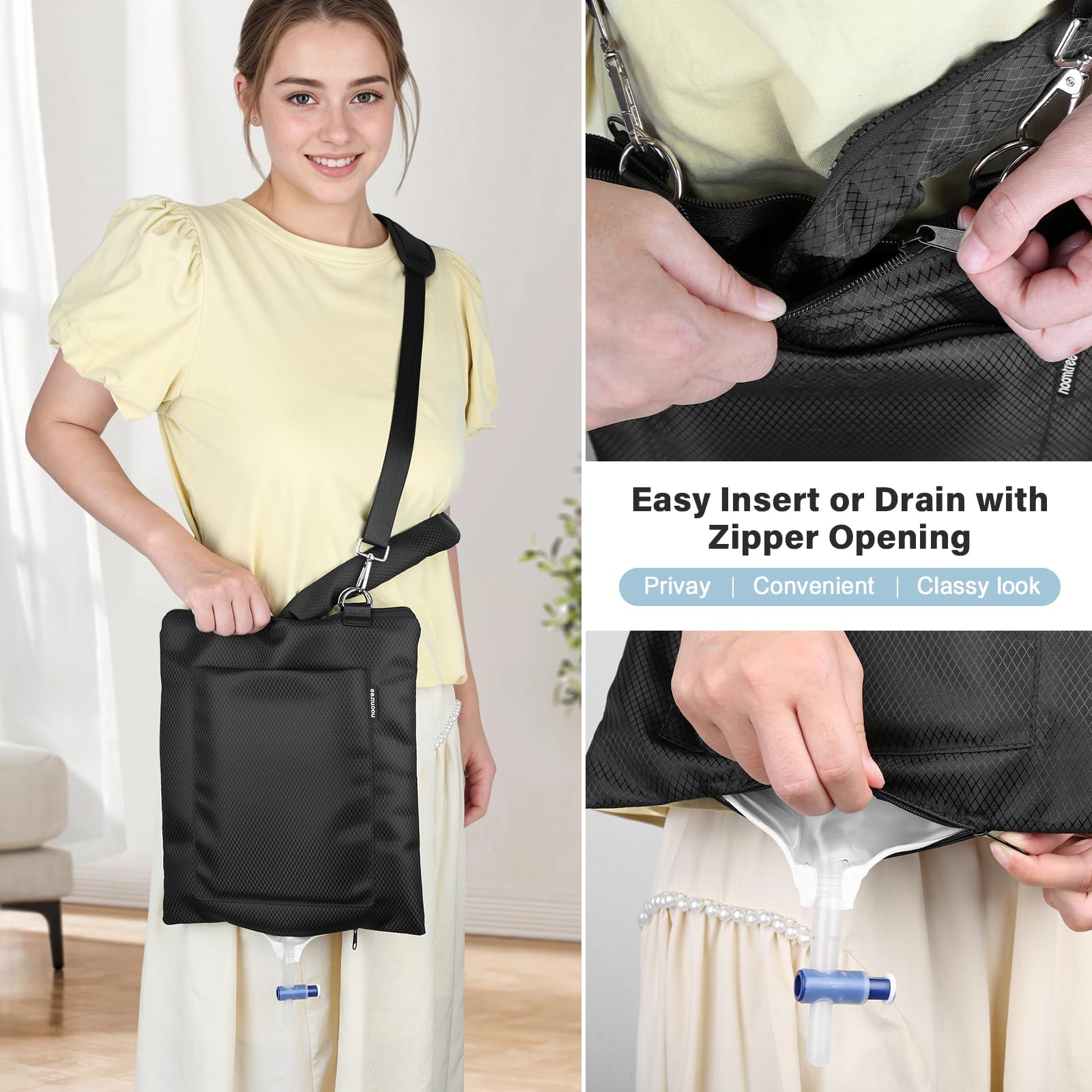 HOOMTREE privacy cover conceals tubing for a discreet appearance