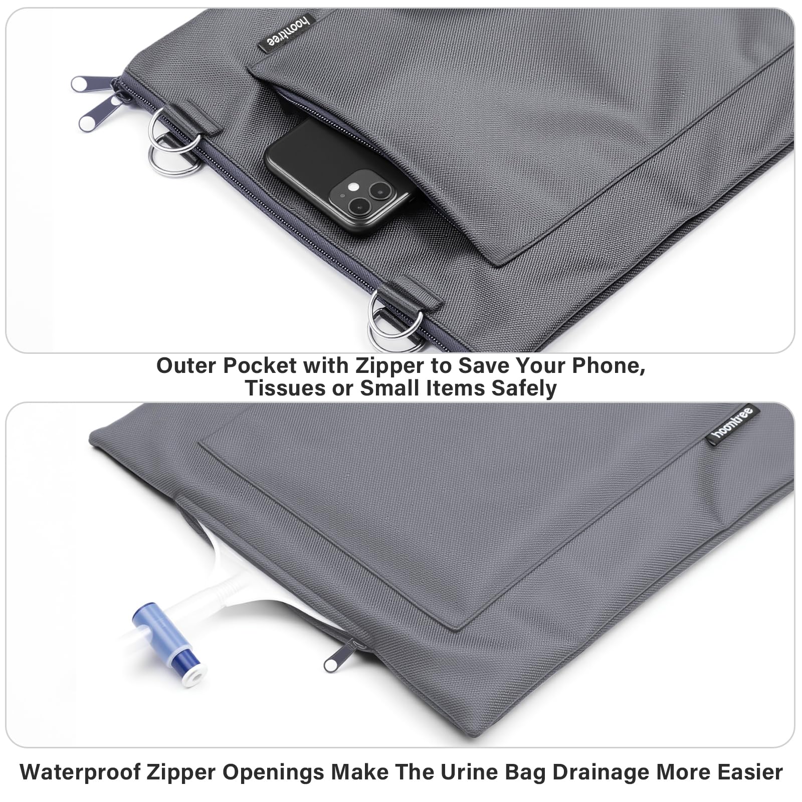 HOOMTREE external pocket for phone and small essentials