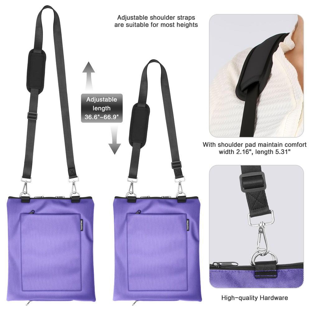 HOOMTREE external pocket stores phone and small items for quick access during use.