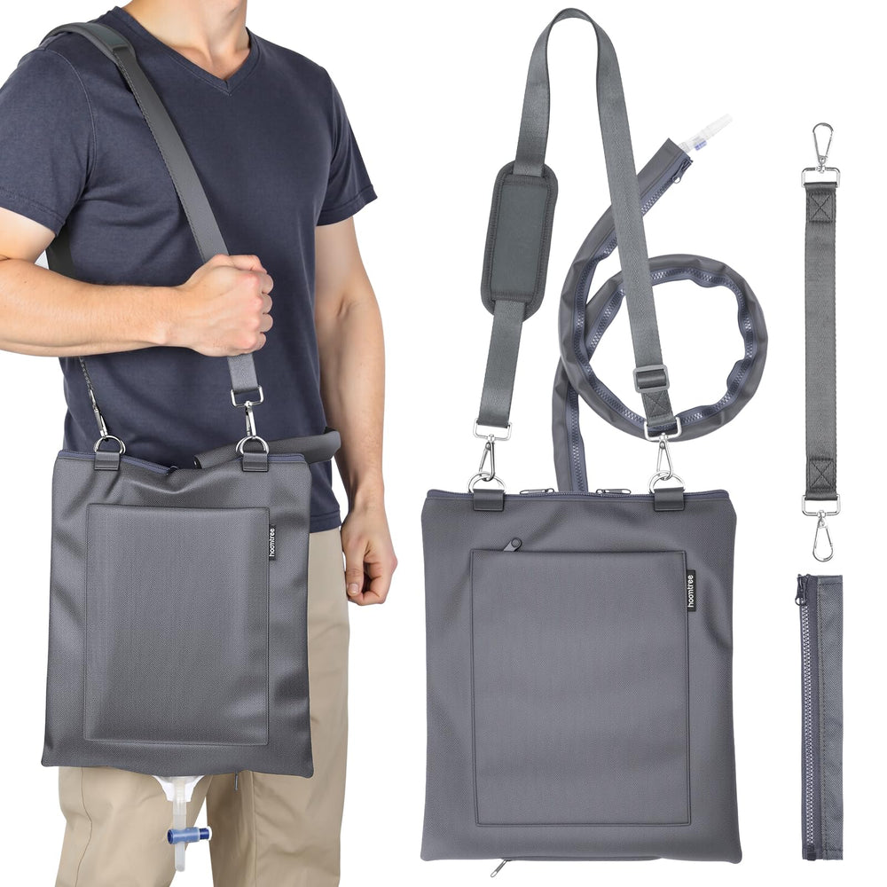 HOOMTREE privacy cover on catheter bags keeps items discreet in public