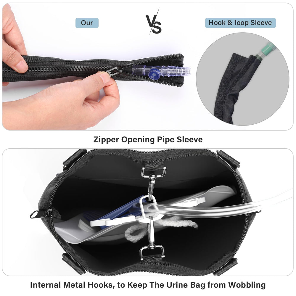 HOOMTREE Urine Bag Holder external pocket to store phone or tissues