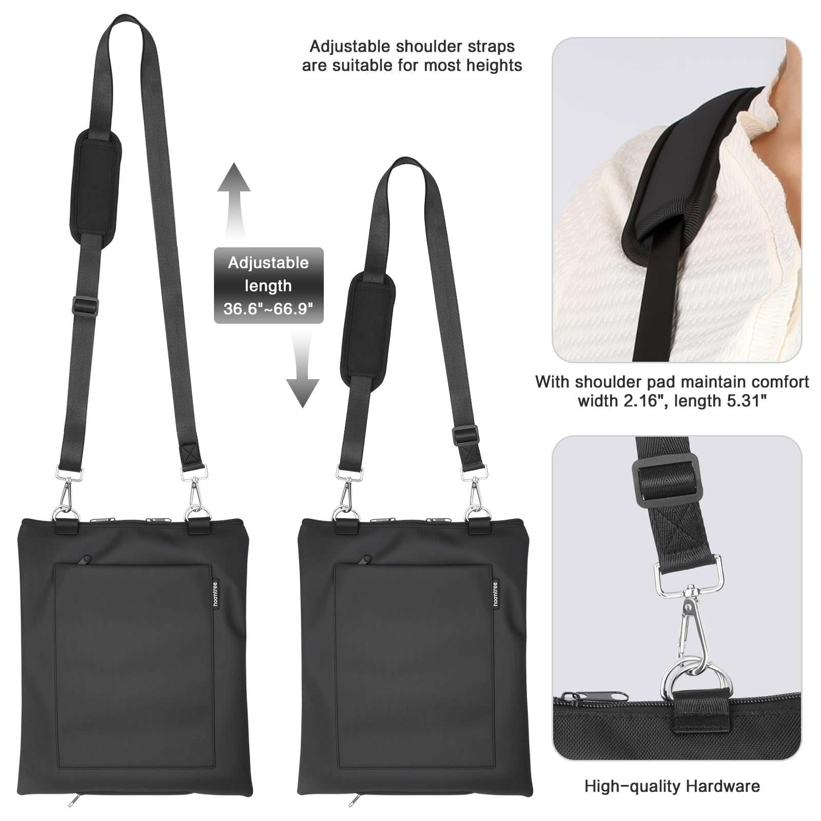 HOOMTREE Urine Bag Holder internal hooks stabilize the bag and prevent wobble