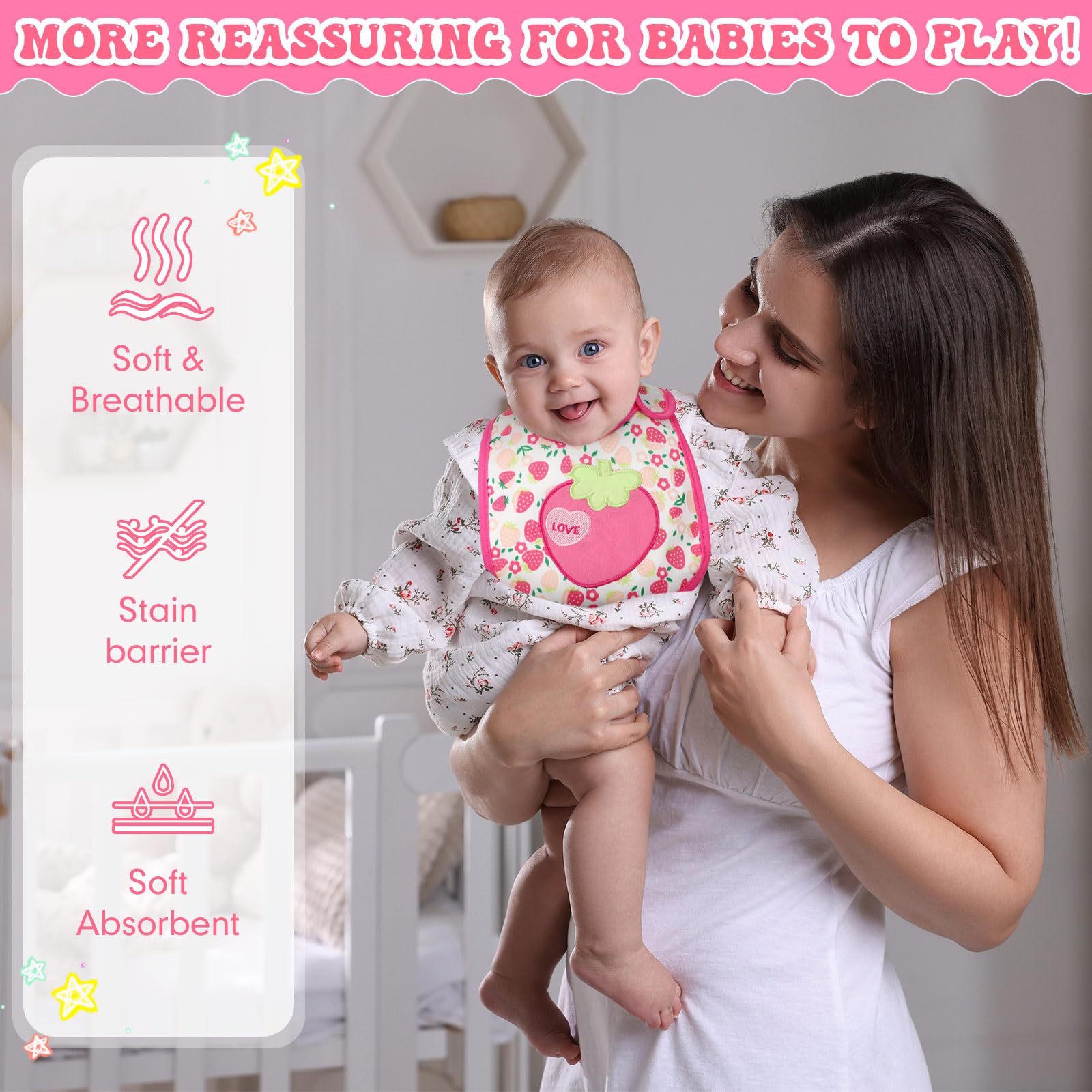 HooLing hand-washable bibs air-dry quickly for busy days.
