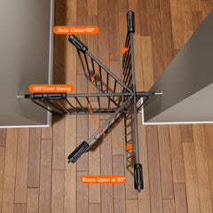 HOOOEN durable safety gate ideal for kids and dogs