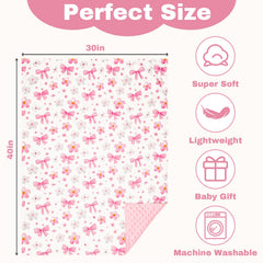 Hooyax 30x40 blanket size suitable for swaddle and travel