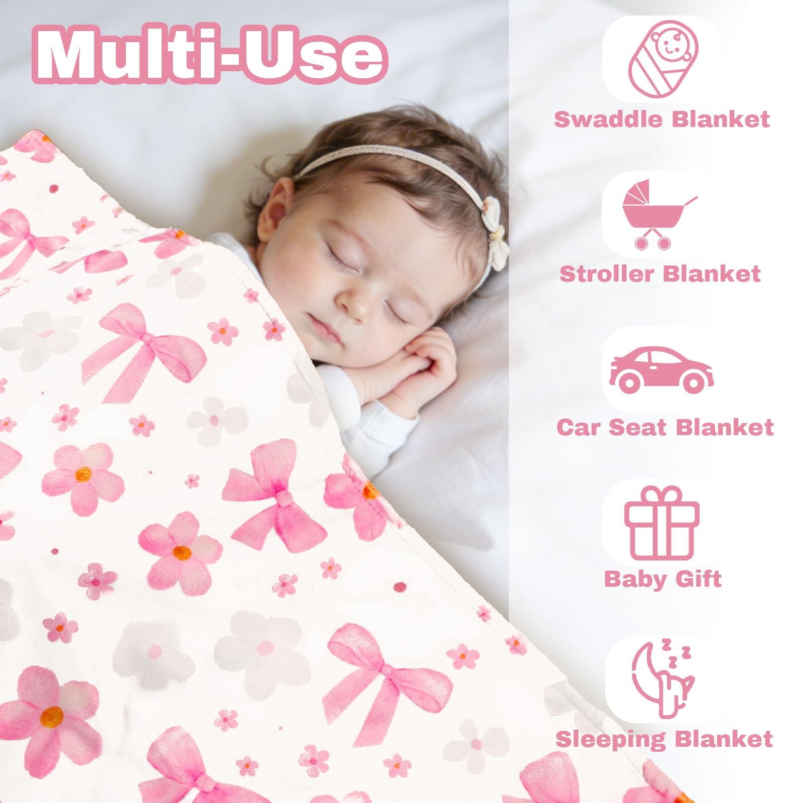 Hooyax lightweight travel blanket for car seats and on the go