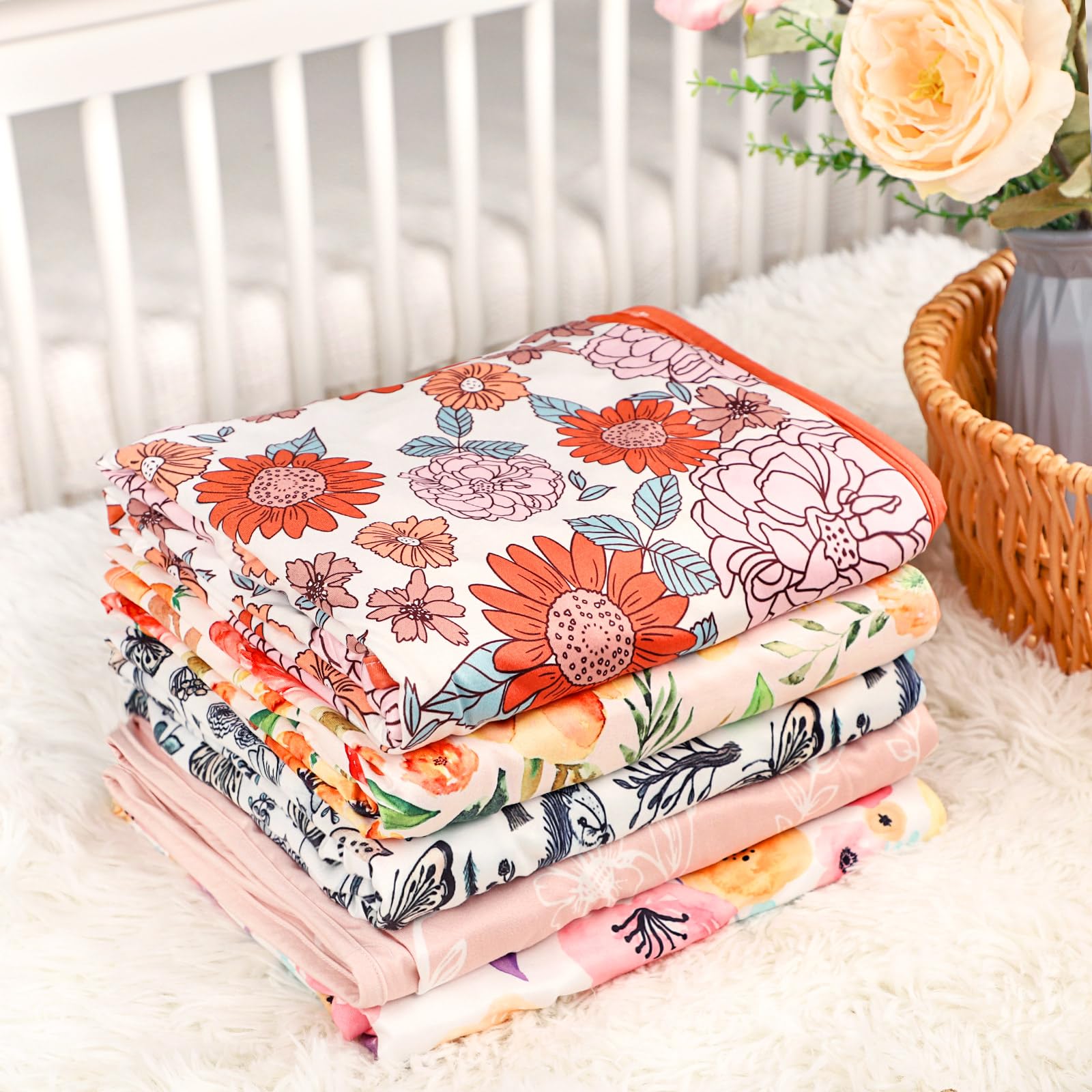 Hooyax blanket soft jersey knit fabric highlighting breathable comfort.