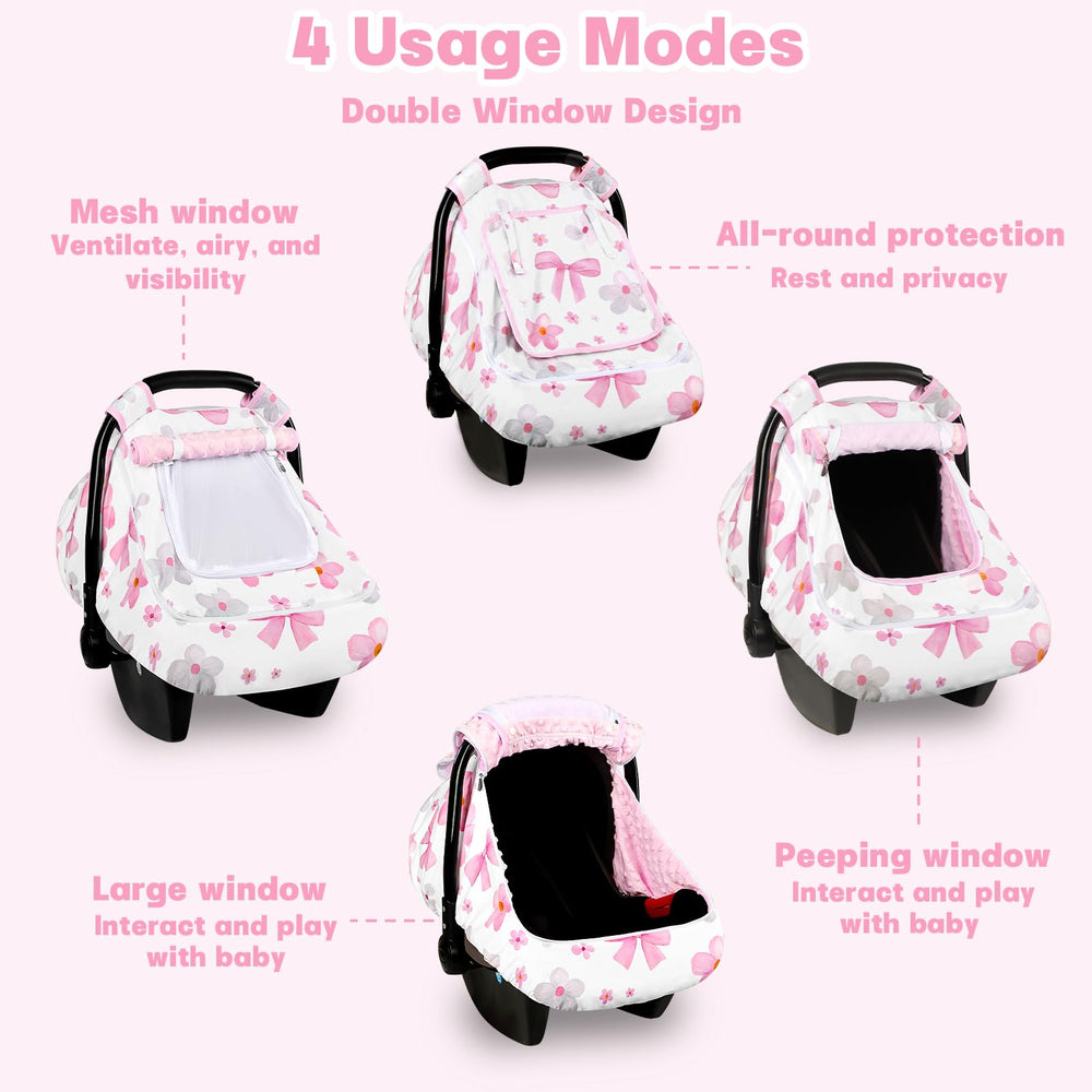 Hooyax cover with mesh window for ventilation and baby visibility.