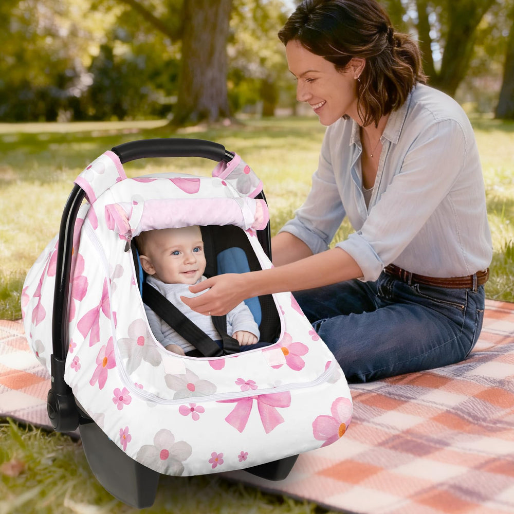Hooyax travel-ready cover protects baby on trips and outings.