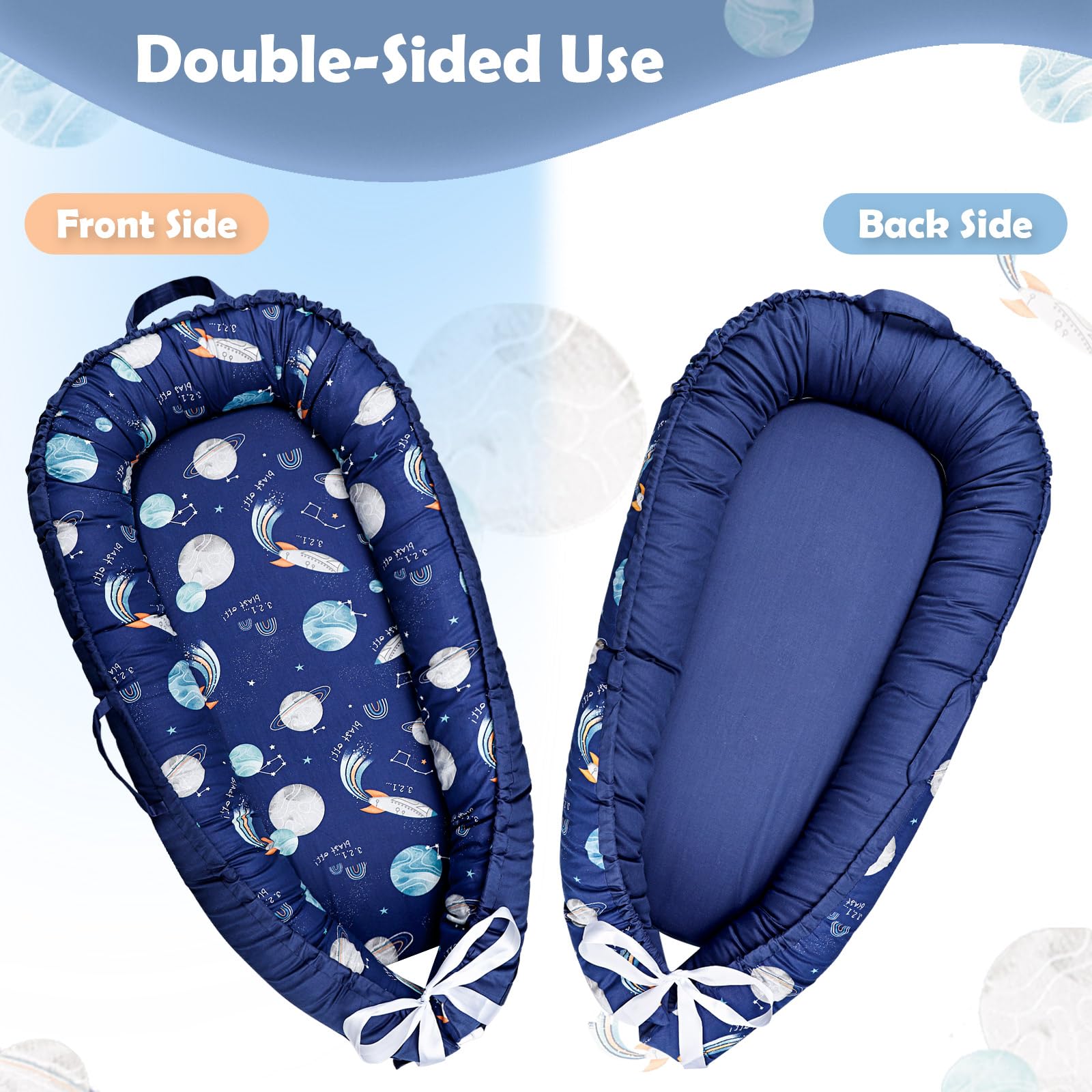 Hooyax Baby Lounger Cover adjustable buckle ensures secure fit.