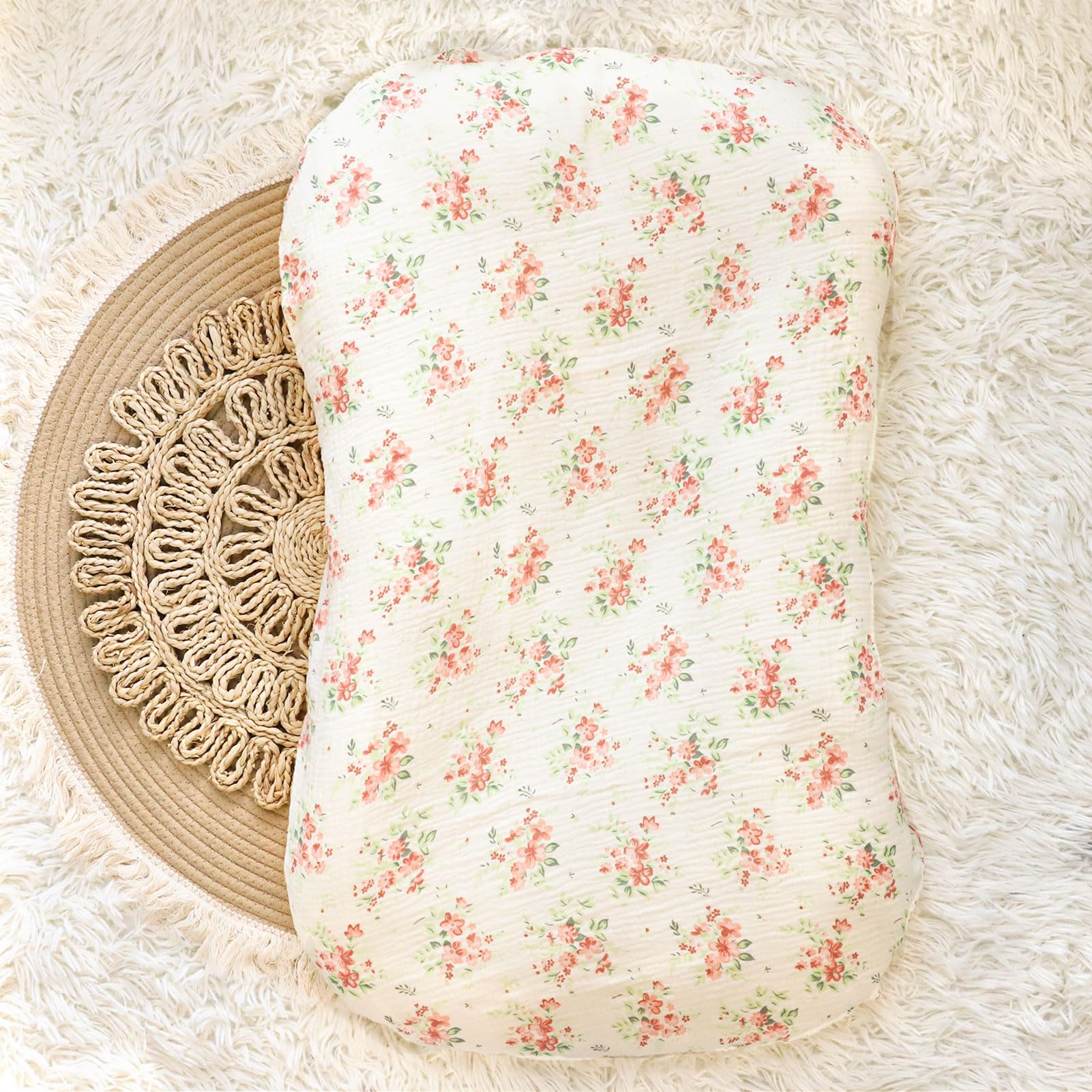 Machine washable Hooyax floral lounger cover dries faster than polyester
