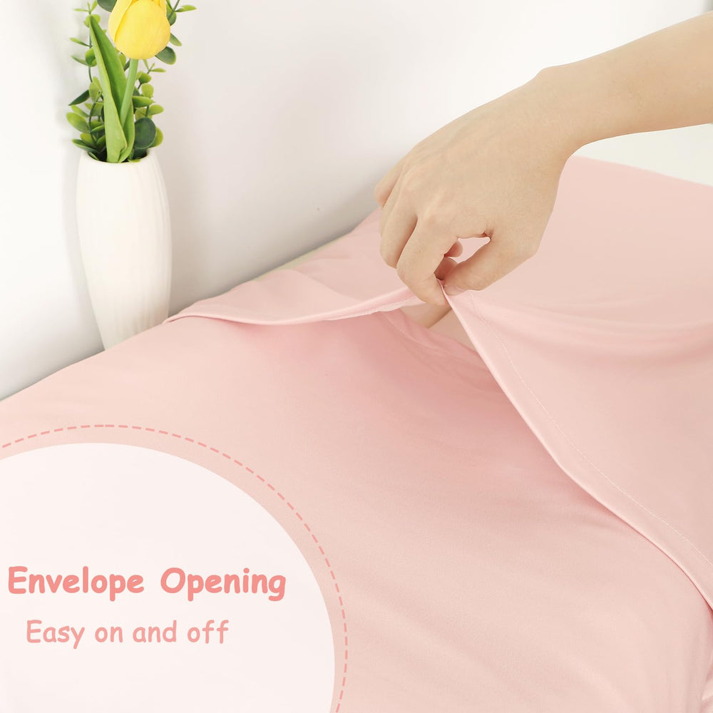 Hooyax pink flower slipcover on infant lounger emphasizing machine-washable fabric.