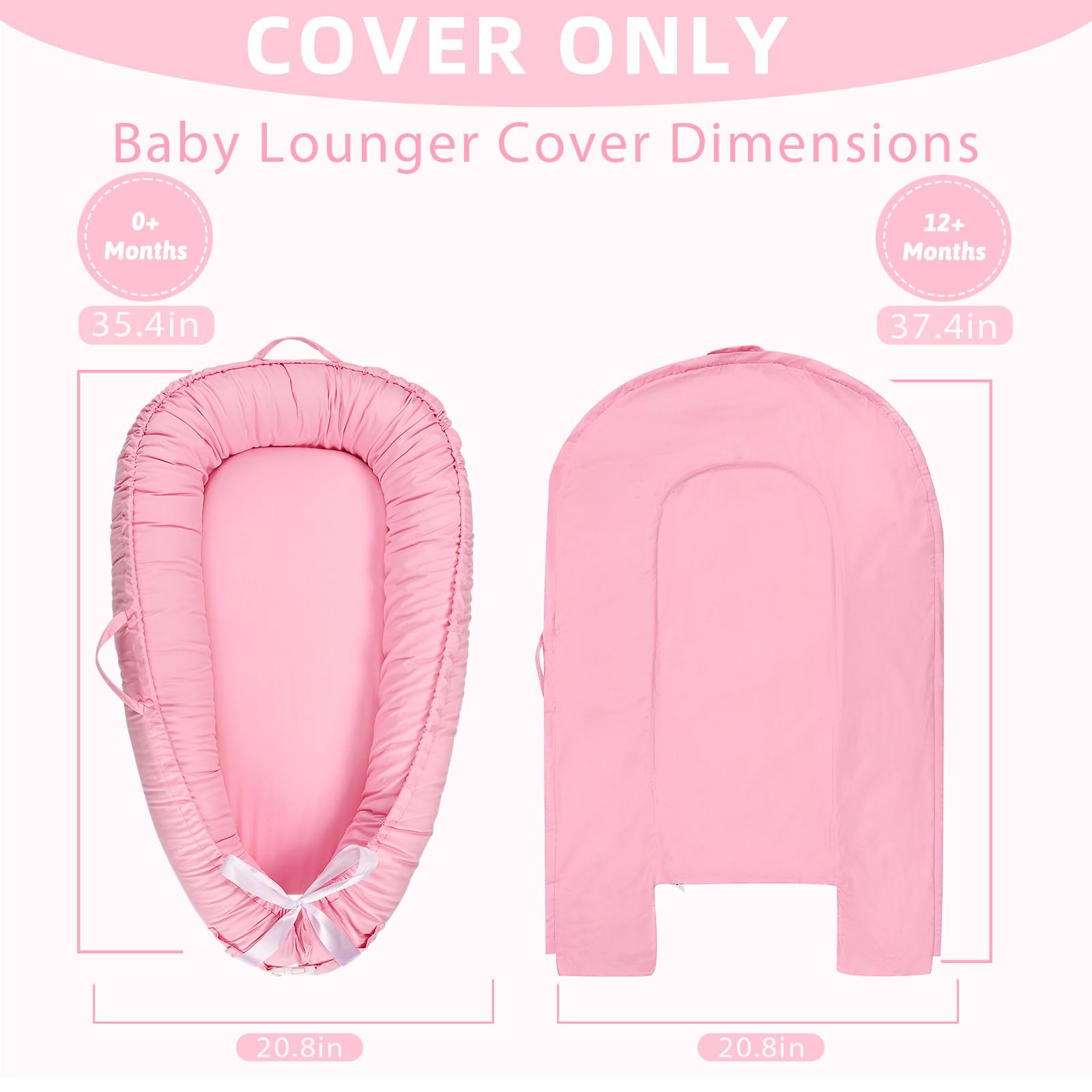 Hooyax lounger cover pink buckle-adjust design demonstrates secure, adaptable fit.