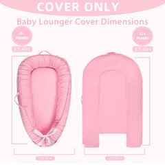 Hooyax lounger cover pink buckle-adjust design demonstrates secure, adaptable fit.