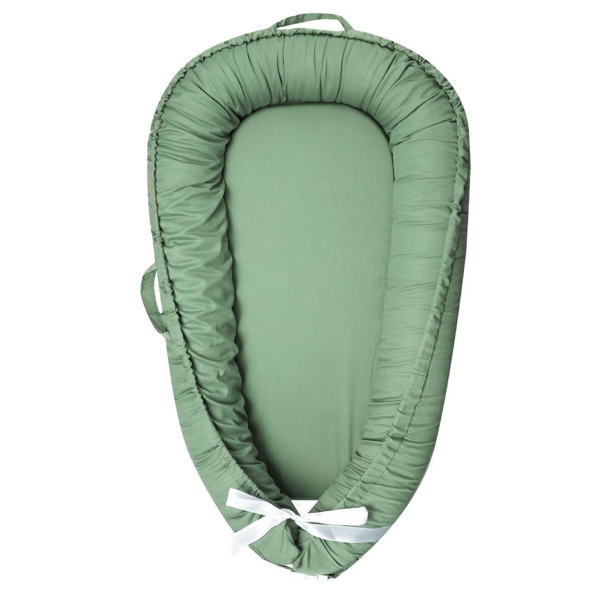 Hooyax baby lounger cover in green offers soft cotton comfort for newborns.