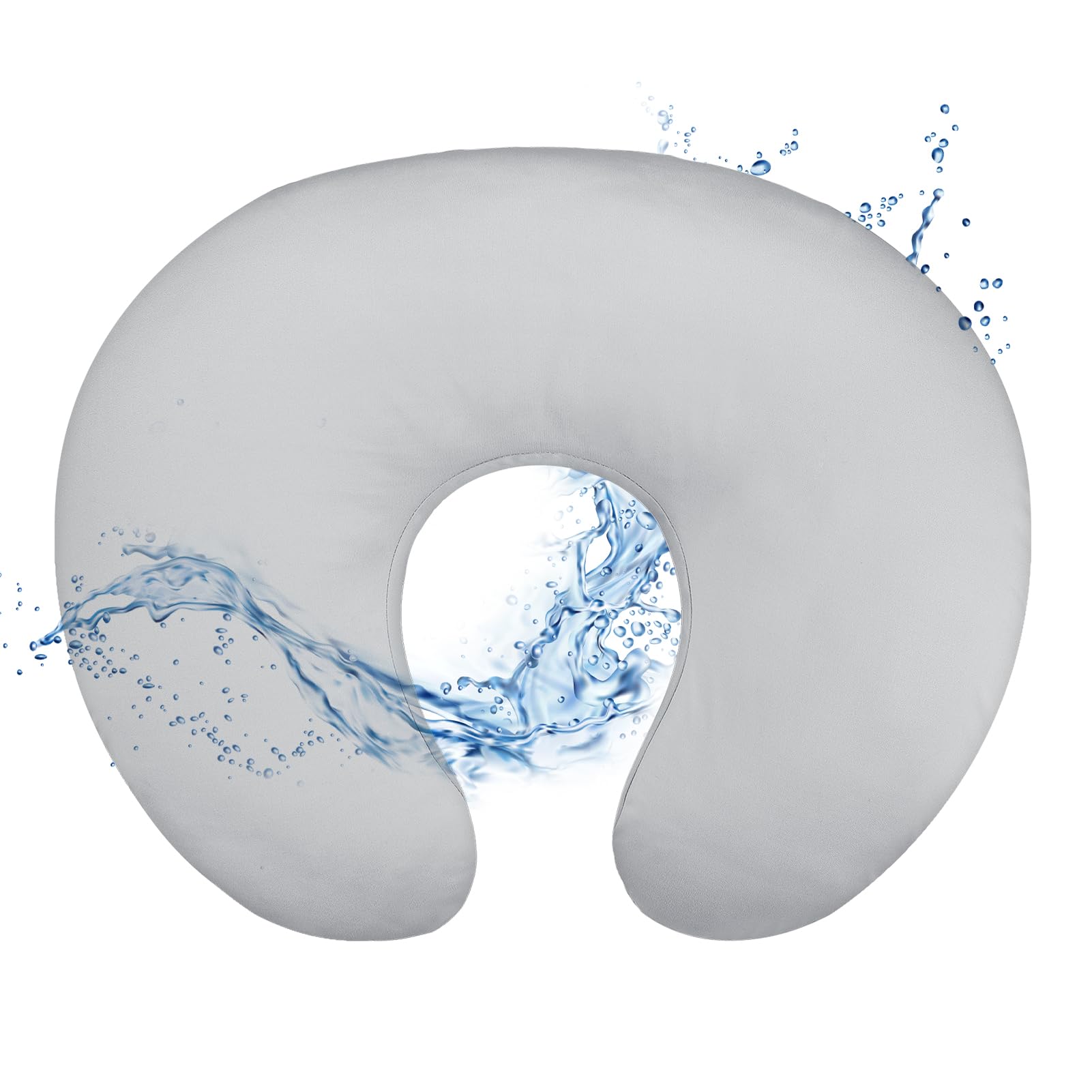 Hooyax baby waterproof nursing pillow cover protects against spills.