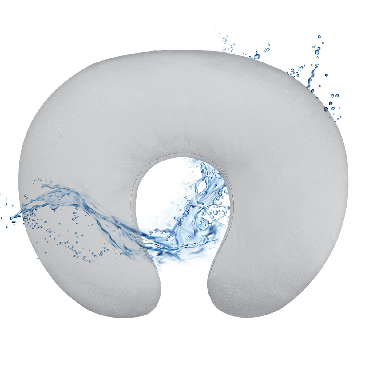 Hooyax baby waterproof nursing pillow cover protects against spills.