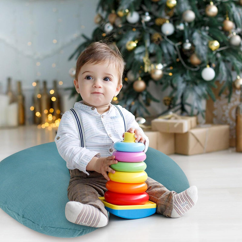 Hooyax blue cover adds minimalist style to a nursery