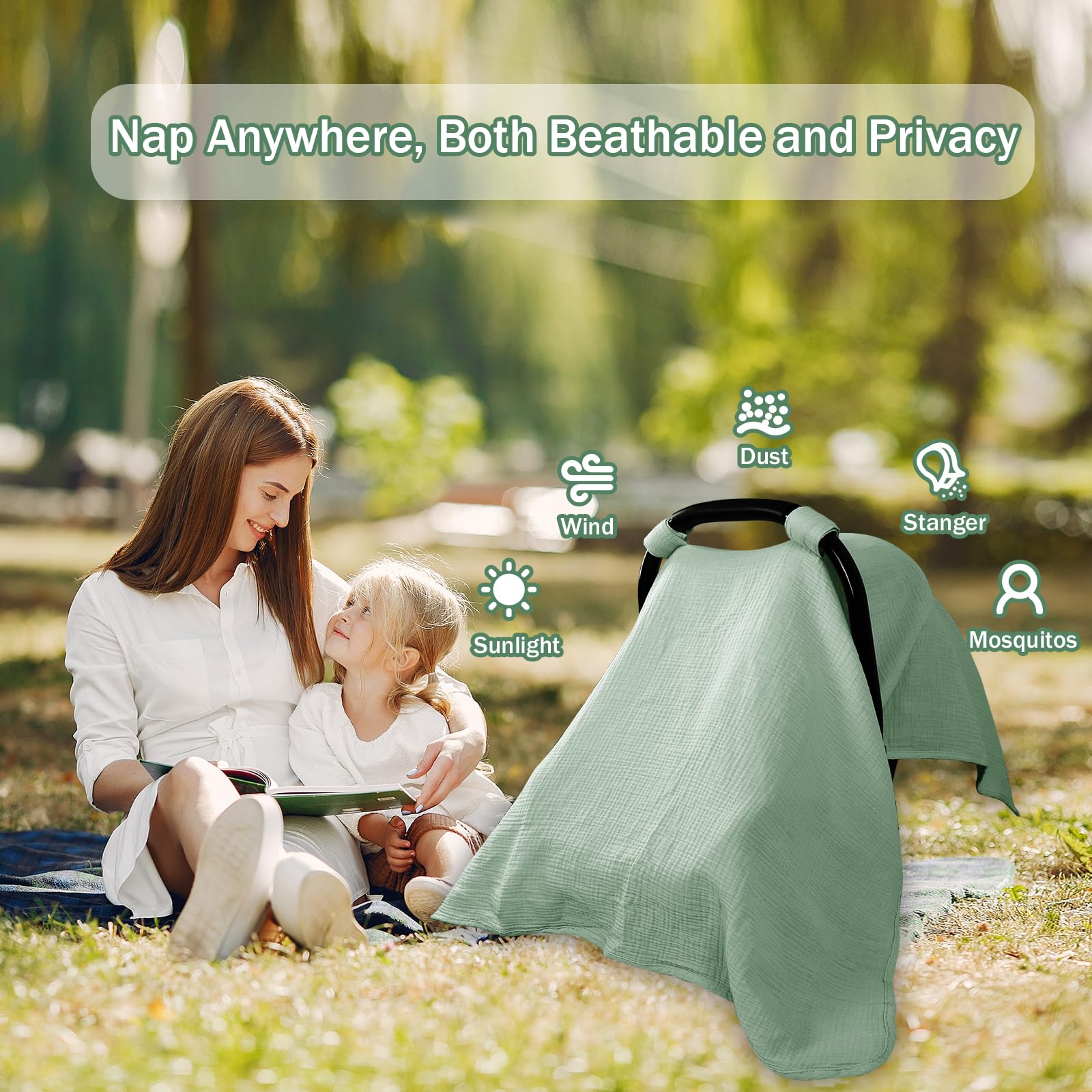 Hooyax easy setup with adjustable straps for mom's comfort.