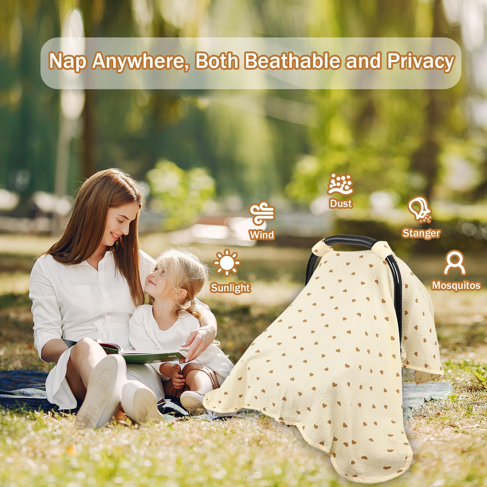 Hooyax easy strap adjustments for quick, comfortable feeding access.