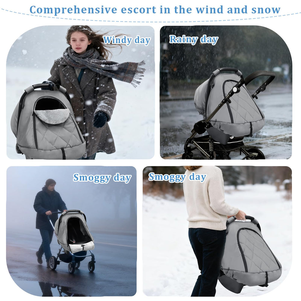 Hooyax grey color keeps the baby gear looking tidy and versatile.