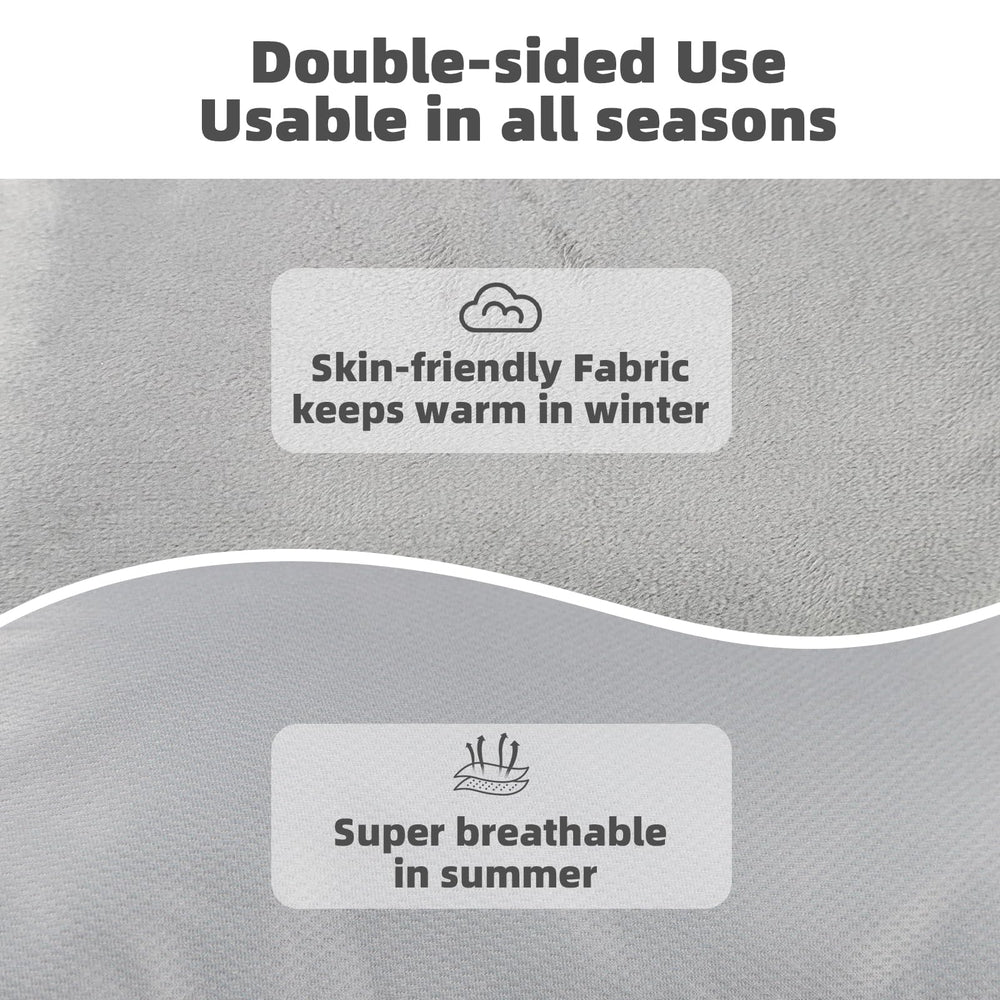 Hooyax soft full-body support cushions head, neck, and torso during travel.