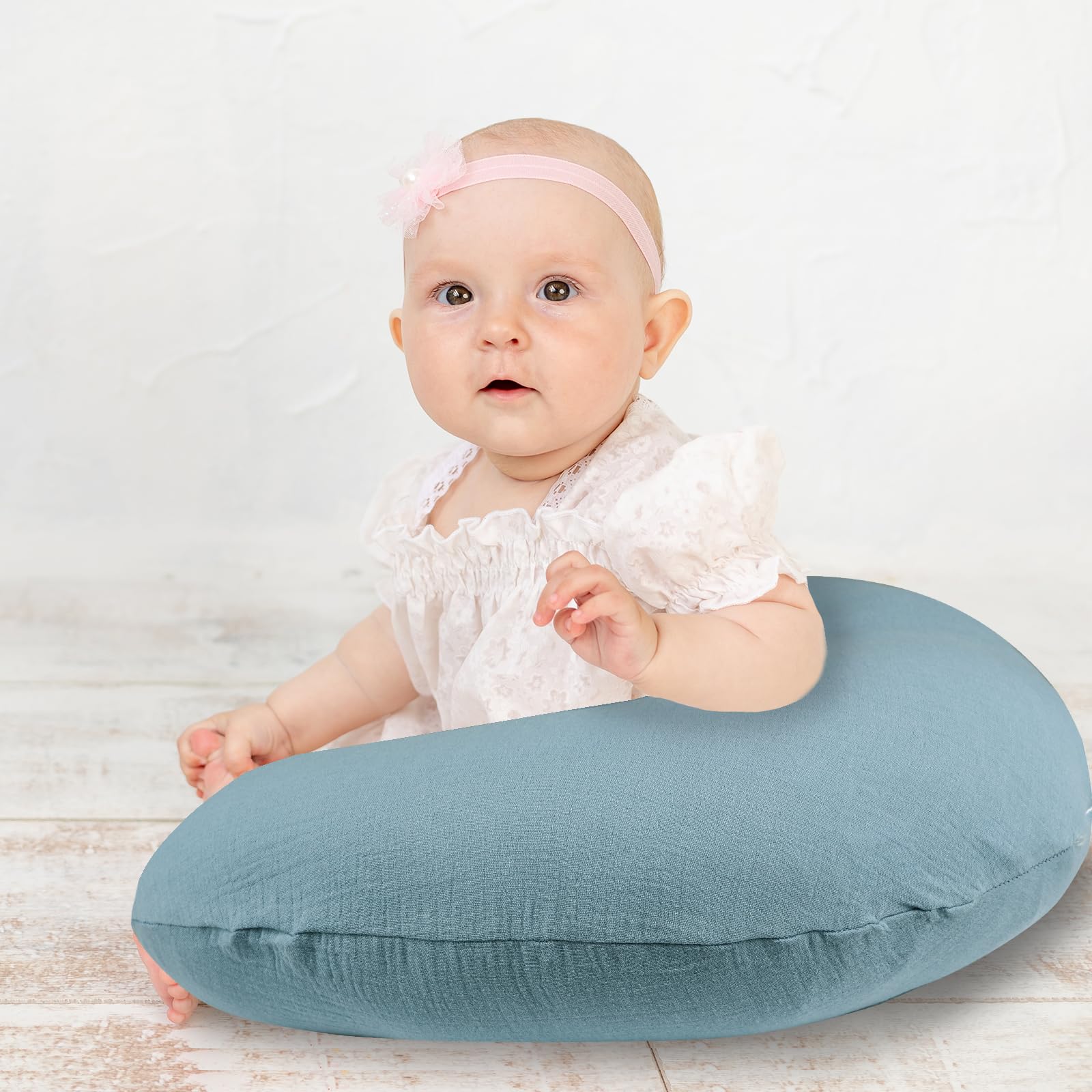 Hooyax infant feeding pillow slipcover fits standard pillows for easy setup