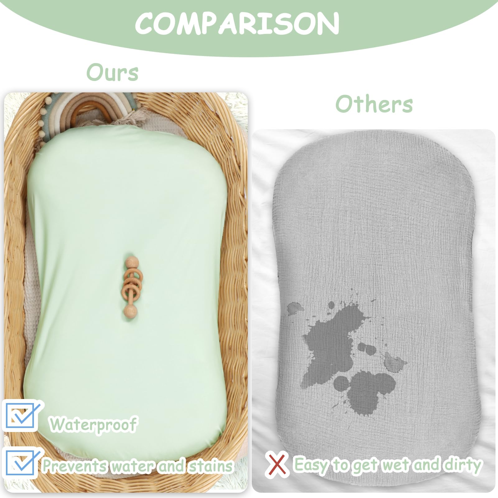 Hooyax cover with easy-to-clean waterproof lining supports quick wipe-clean or machine wash.
