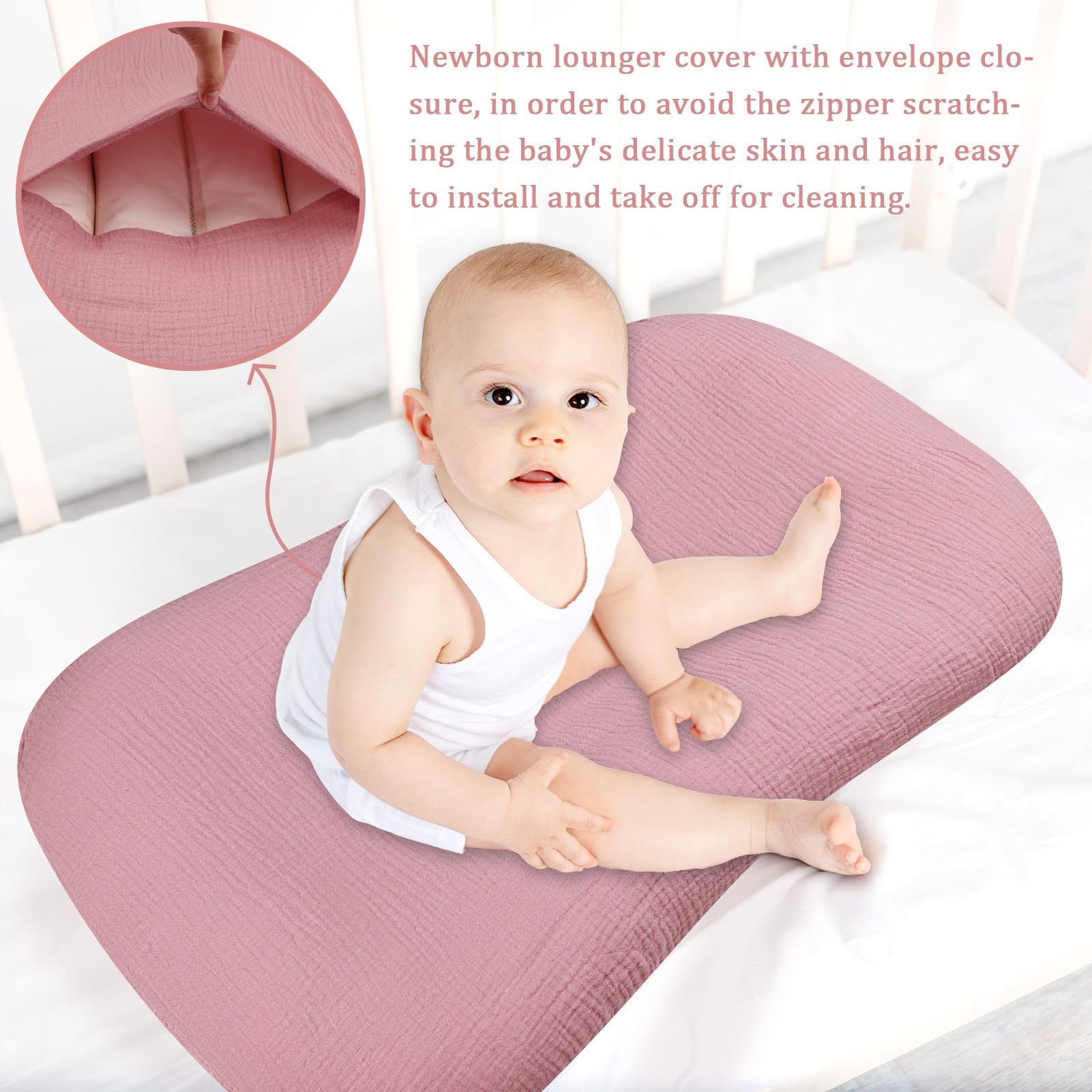 Envelope closure keeps the cover secure on most loungers for quick swaps.